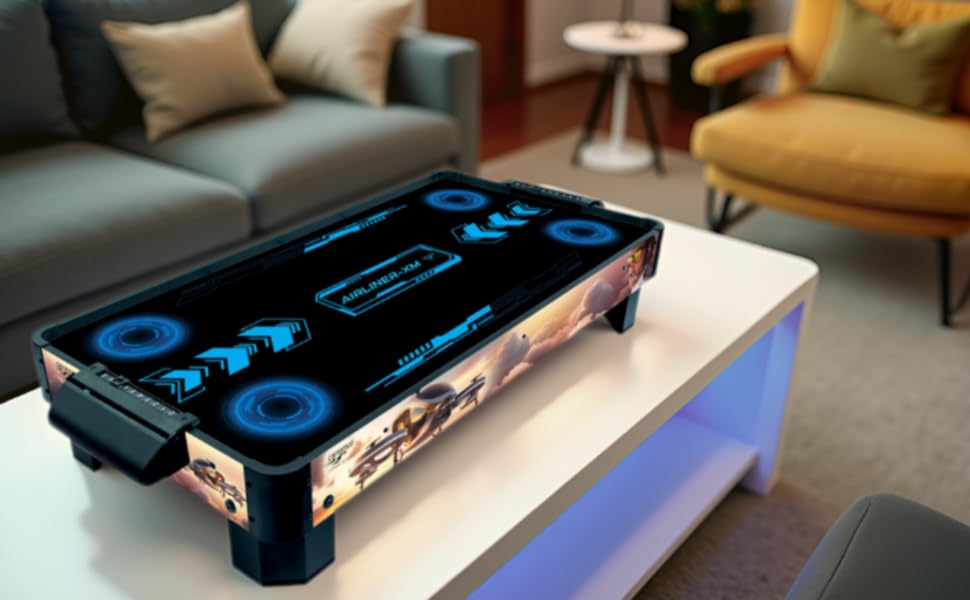 Airhockey Carromco Airliner-XM: стіл для гри з повітряною шайбою для 2 гравців (від 6 років)