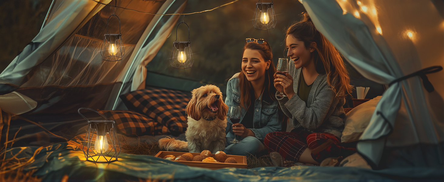 Сонячні ліхтарі для саду та вулиці, 2 шт. - Водостійкі металеві ліхтарі LED, для газону, патіо, кемпінгу, чорні, восьмикутні