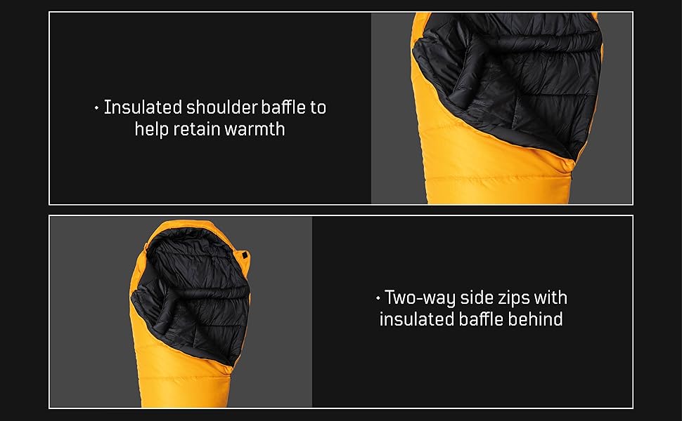 Спальний мішок Snugpak Sleeper Expedition WGTE (Бурштиновий, Лівий бічний блискавка) - екстремально теплий, силіконізований, для експедицій
