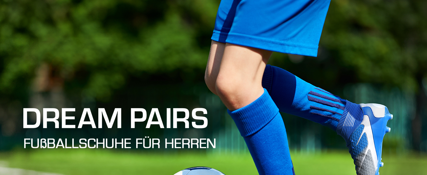 Футбольні бутси DREAM PAIRS для чоловіків: професійні тренувальні бутси з шипами, чорні, 41 EU