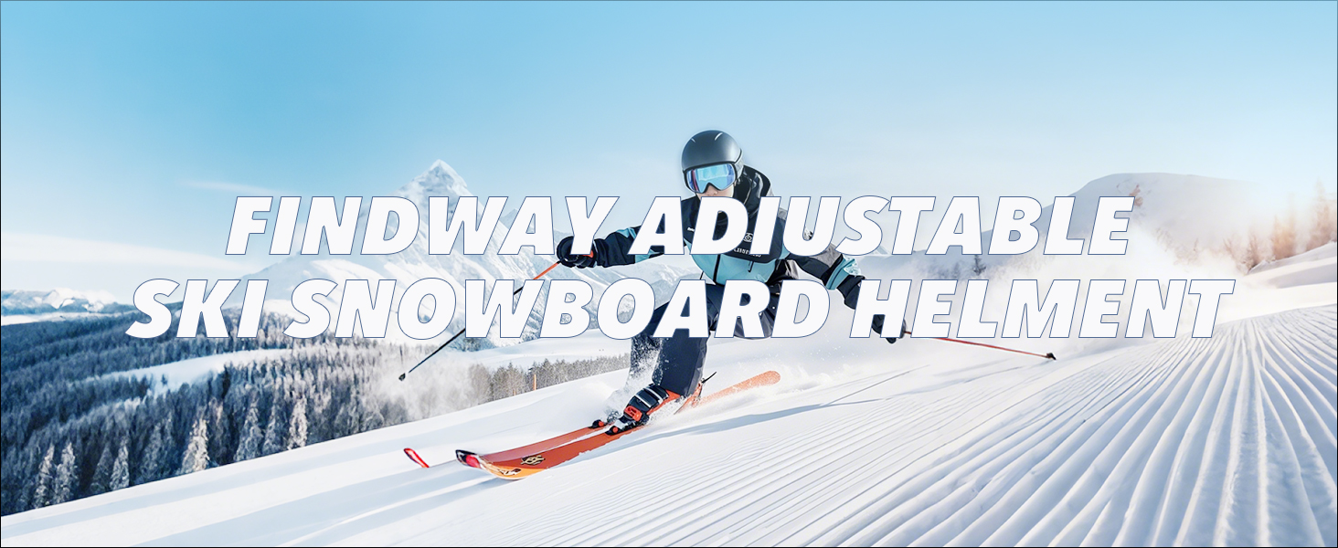 Шолом гірськолижний Findway для чоловіків та жінок, унісекс, з вентиляцією, для катання на лижах/сноуборді, розмір L (59-63 см), колір чорний