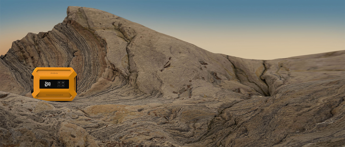 Електричний насос для SUP-дошки dwndpump 20 PSI: інтелектуальний двоступеневий компресор для надування та здування, портативний акумуляторний насос для сапбордів, човнів та кемпінгових наметів, помаранчевий