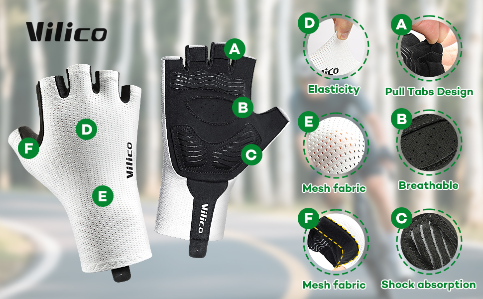 Професійні велосипедні рукавички – дихаючі, амортизуючі, з силіконовими вставками на долонях для катання, альпінізму та активного відпочинку. Чорний, розмір L