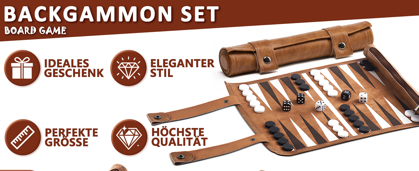 Набір для гри в шашки (бекґеммон) з масивного дерева - класична гра для сім'ї, подорожей та любителів стратегії, портативна та довговічна