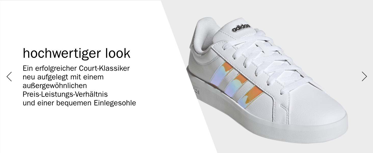 Кросівки жіночі adidas Grand Court Base 3.0 білі (39 1/3 EU)