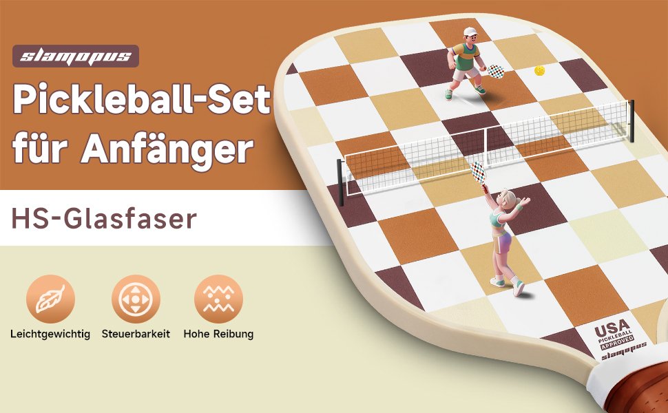 Набір для піклболу: ракетки (2 шт.), м'ячі (2 внутр., 2 зовн.), сумка | Графіт та скловолокно | Для початківців