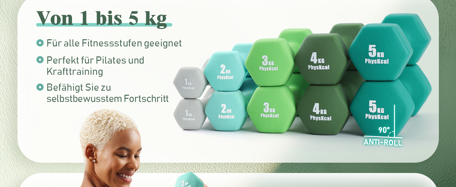 Набір гантелей Kurzhantel-Set з підставкою для дому та спортзалу, 30 кг | Küstenbrise