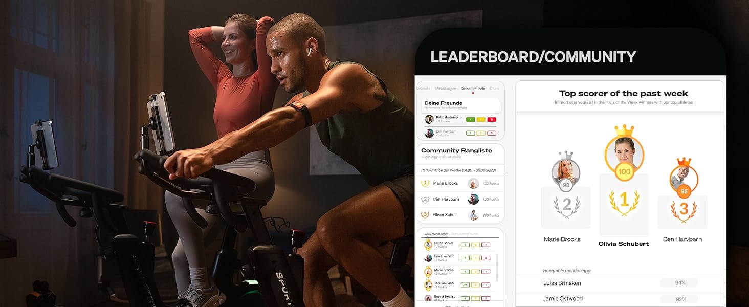 Sportstech sBike Lite: Розумний велотренажер з LED-дисплеєм та інтегрованим додатком для Full Body Workout - Німецька якість