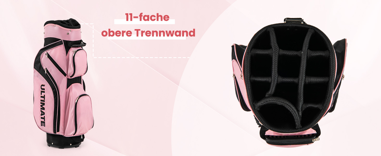 Комплект жіночих гольф-клуів COSTWAY, 9-ти частинний, для правшів з чохлом від дощу, включає драйвер, фейрвей, гібрид, залізи та паттер (чорний)