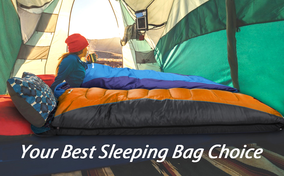 Сплячий мішок RISEPRO Легкий, 1,6 кг, фланелевий, водонепроникний, для 3-4 сезонів, дорослих та дітей, для дому, вулиці, кемпінгу, хайкінгу, чорний