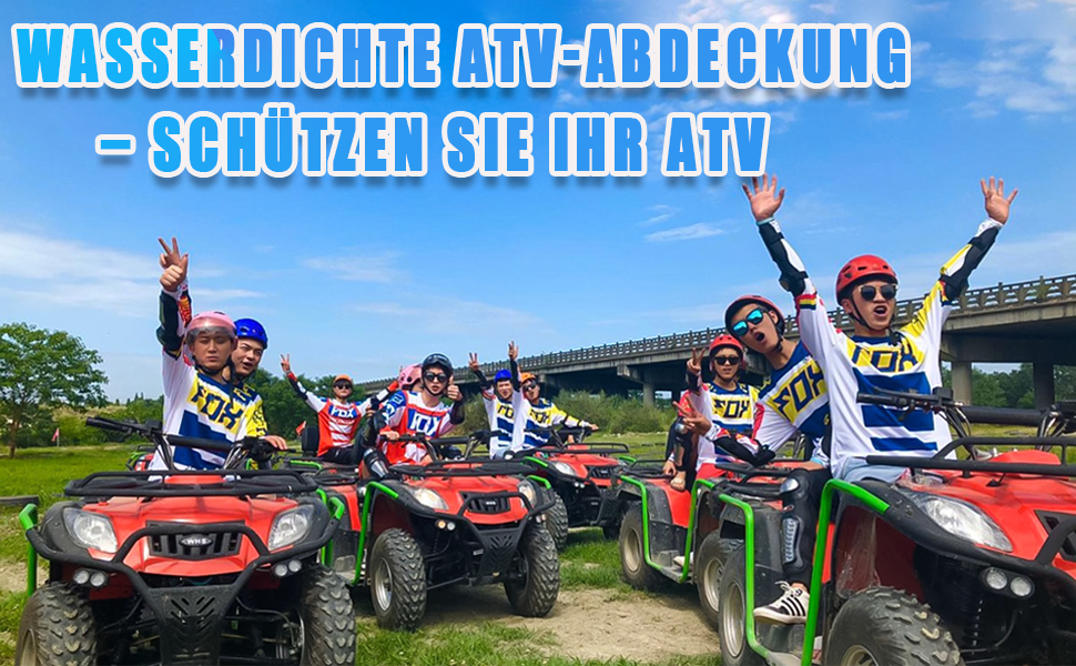Водонепроникний захисний чохол для квадроцикла (ATV) — універсальний для Polaris, Yamaha, Suzuki, Honda, Kawasaki, картів