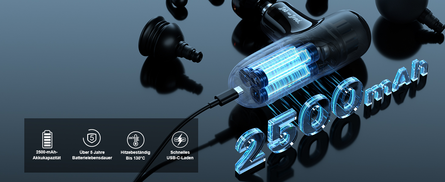 Масажер для м'язів BOB AND BRAD Q2 Plus з підігрівом: компактний, тихий, з сумкою, для розслаблення м'язів