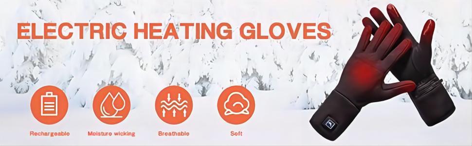 Гріючі рукавички для жінок та чоловіків, акумуляторні, проти артриту та хвороби Рейно, ідеальні для катання на лижах, сноуборді, велосипеді, піших прогулянок, M/L, чорні