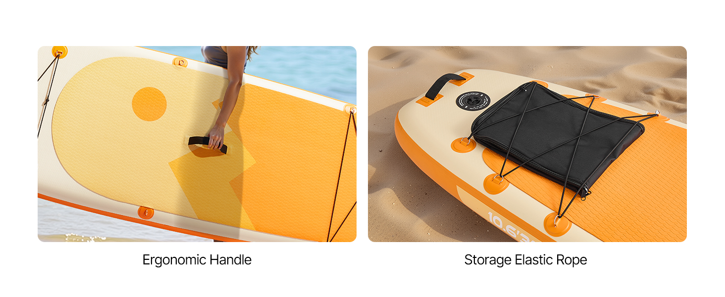 Надувний SUP VEVOR Stand Up Paddle Board (323/335см) з аксесуарами: насос, весло, рюкзак, ремнабір, кишенька для телефону. Підходить для дорослих та дітей.