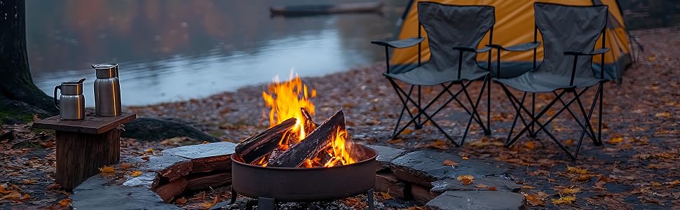Розкладне крісло Luxus Faltstuhl PRO чорне: комфортний стілець для кемпінгу, рибалки та саду з підстаканником та сумкою для перенесення
