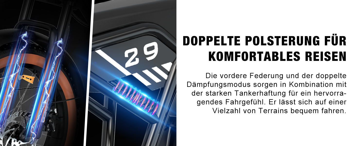 Електровелосипед RCB 20'', 48В 15Ач, запас ходу 35-90 км