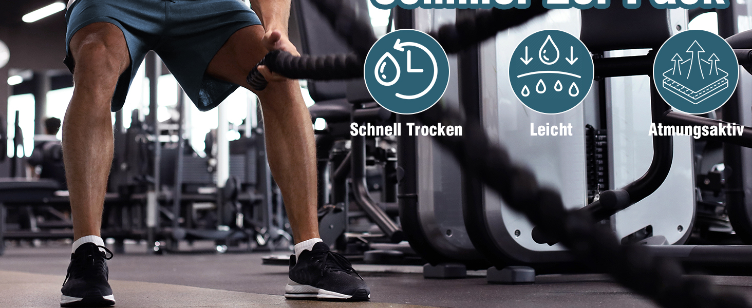 Шорти спортивні чоловічі дихаючі для бігу та фітнесу, Dry Fit, для тренажерного залу, шорти для джогінгу, функціональні шорти з кишенями на блискавці, чорний/темно-сірий, розмір L, 2 шт. в упаковці