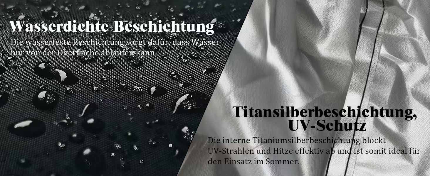 Захисний чохол для мотоцикла Motorrad 210D, водонепроникний, UV-стійкий, з світловідбиваючими смугами, для зберігання на вулиці та в приміщенні, 245 x 105 x 125 см