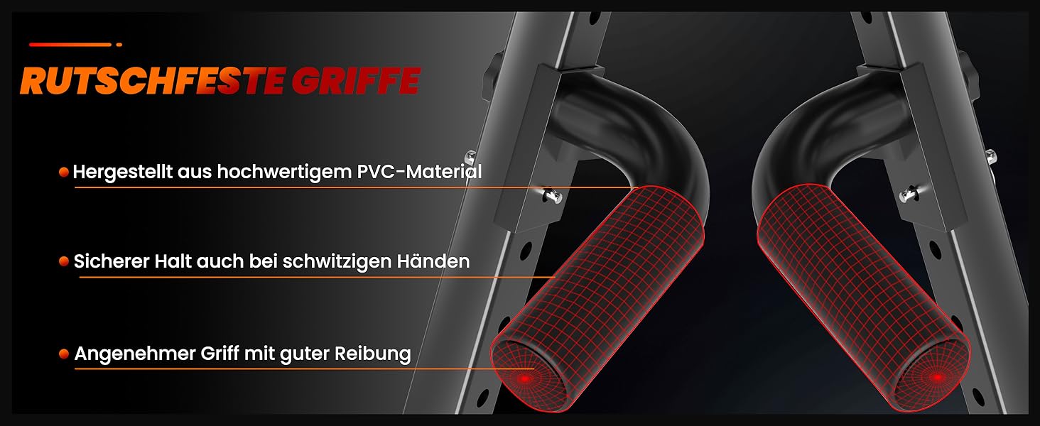 Стойка для підтягувань Klimmzugstange Freistehend - Power Tower для дому, тренажер для силових тренувань, чорний/червоний