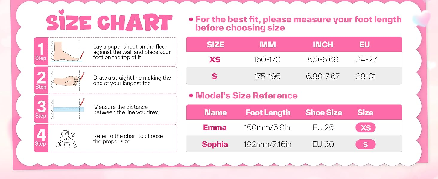 Ролики для дітей регульовані, рожеві, 24-31 розмір, для дівчаток, для занять в приміщенні та на вулиці, S(EU 28-31)