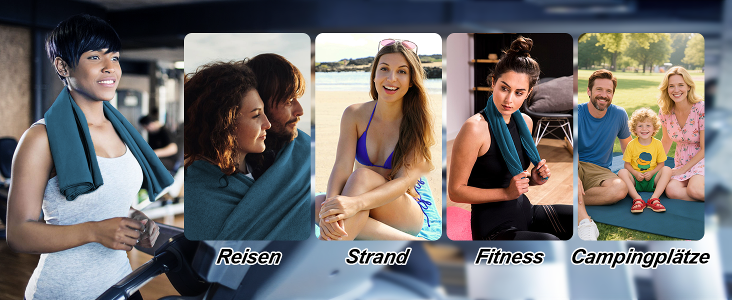 Набір рушників Damoguin 3 шт. з мікрофібри (великий 180x80 см, 2 шт. малі 80x40 см) - чорний