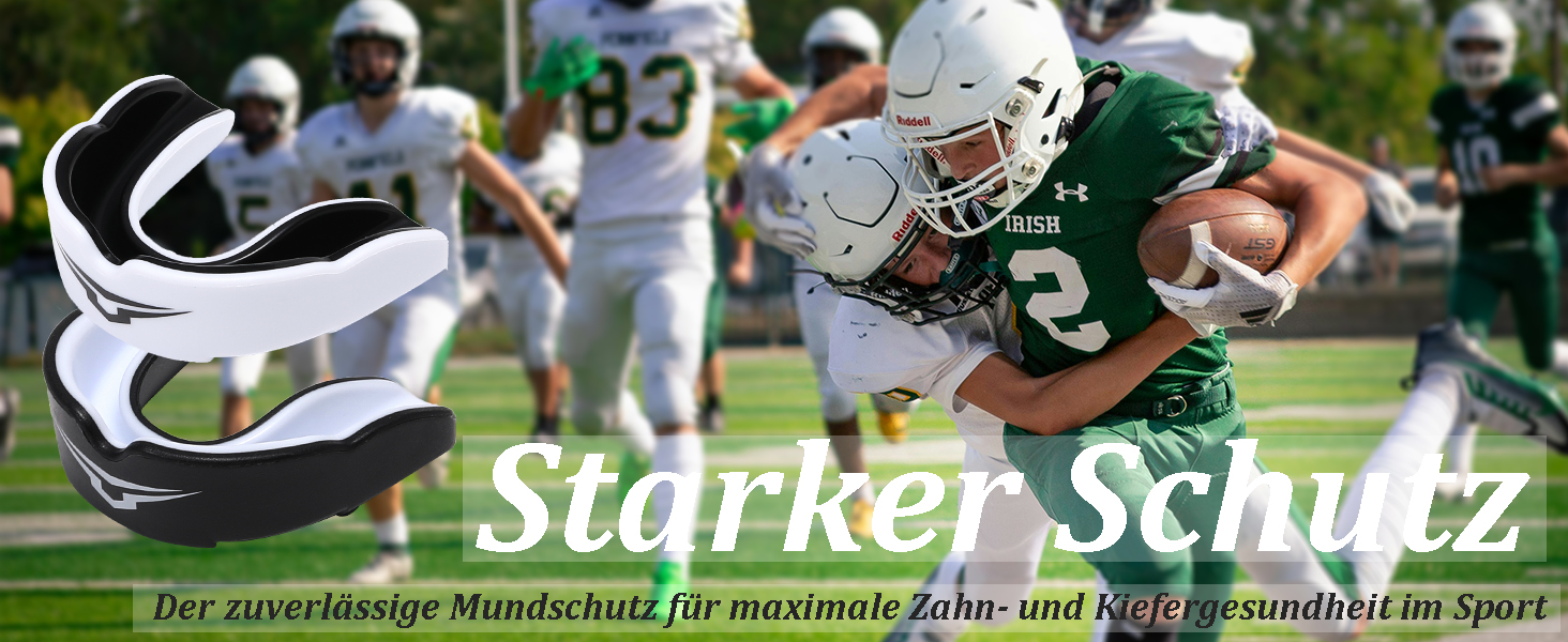 Захист для зубів для дітей 11-16 років (2 шт.) - спортивний капу для хокею, кікбоксингу, регбі, футболу, боксу - надійний захист, CE
