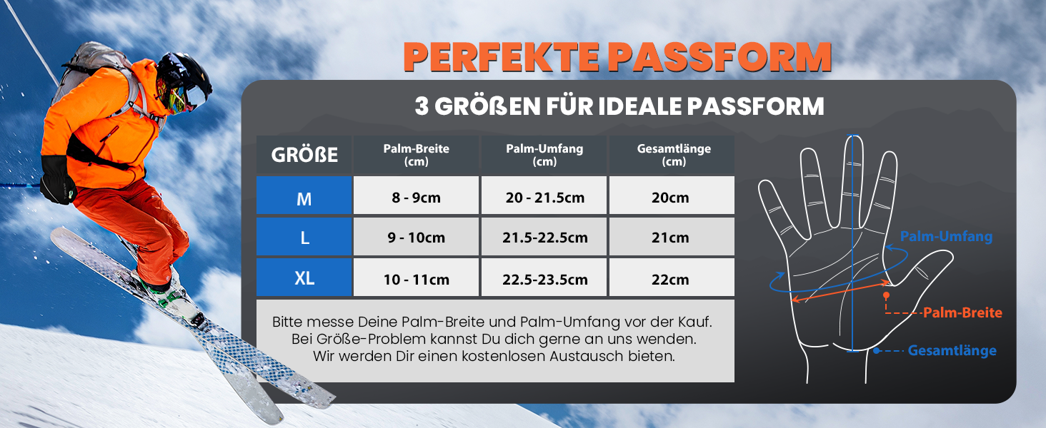 Зимові рукавички HIKENTURE Водонепроникні, велосипедні рукавички для чоловіків та жінок з Polarflausch, теплі та вітронепроникні рукавички з підтримкою сенсорного екрану, антиковзкі рукавички для катання на лижах, бігу та активного відпочинку на відкритому повітрі