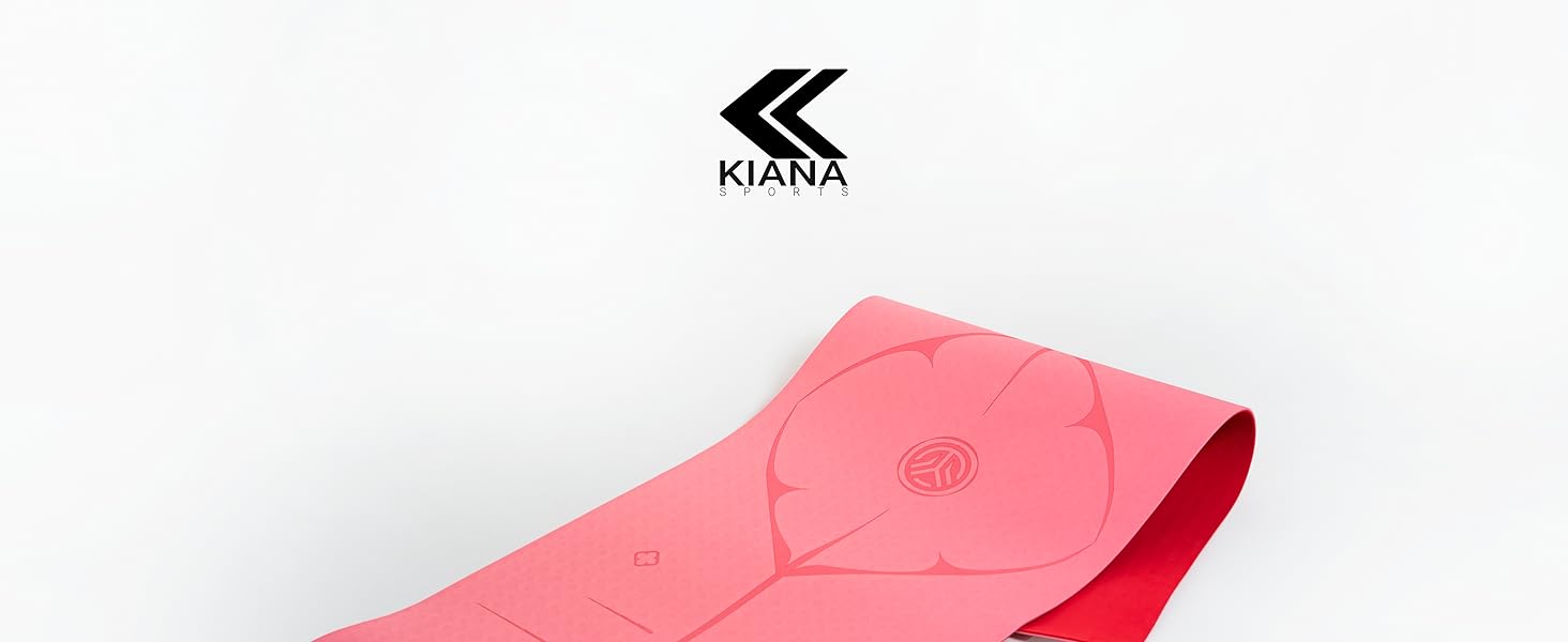 Килимок для йоги з нековзким покриттям, 8 мм, рожевий - для занять вдома та в студії