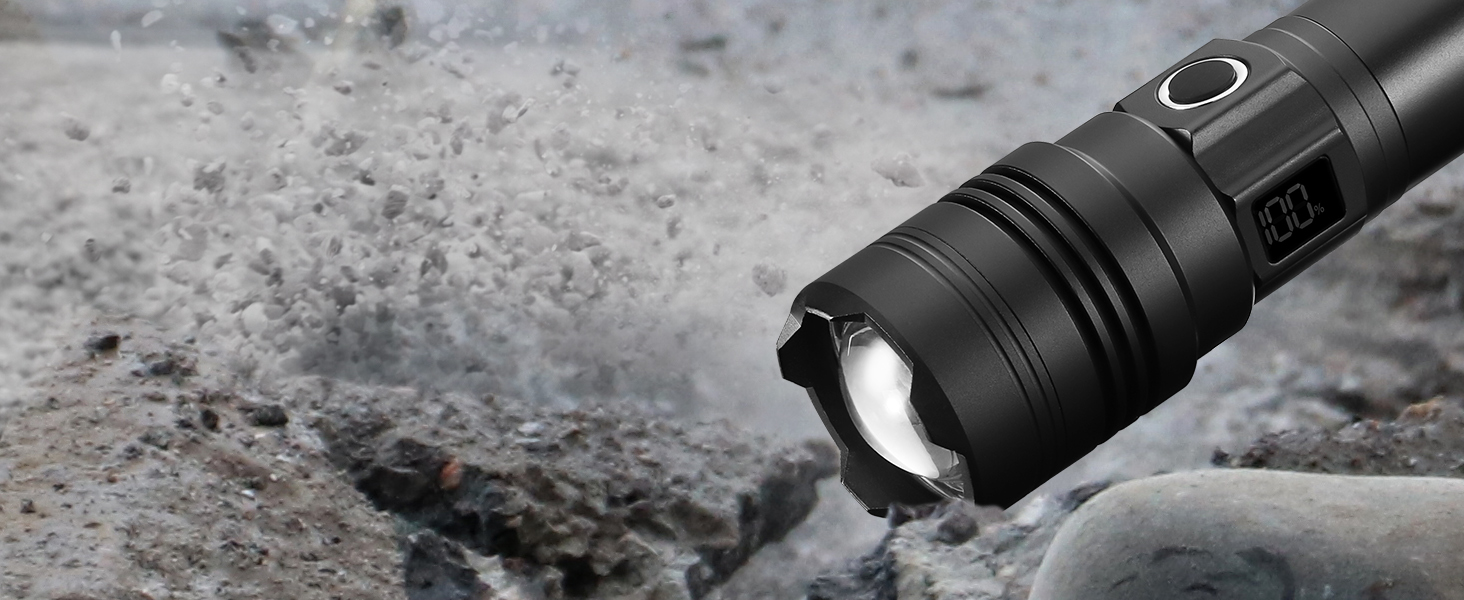 Ліхтар налобний LED USB-C, 500000 люмен, тактичний, 5 режимів, водонепроникний IPX7, для кемпінгу та відпочинку на природі