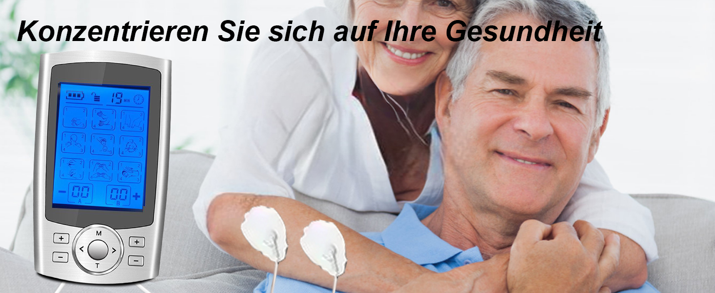 Пристрій TENS EMS від Tosucs: електростимулятор з 10 електродів для зняття болю та масажу спини