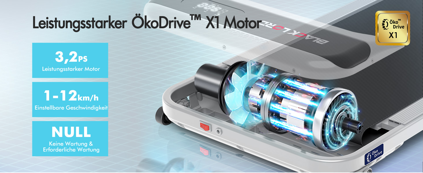 Електричний біговий тренажер BLACK LORD MS2 схил 9%, 3.2 PS, 4-в-1, для дому та офісу, 12 програм, динамік, 140 кг