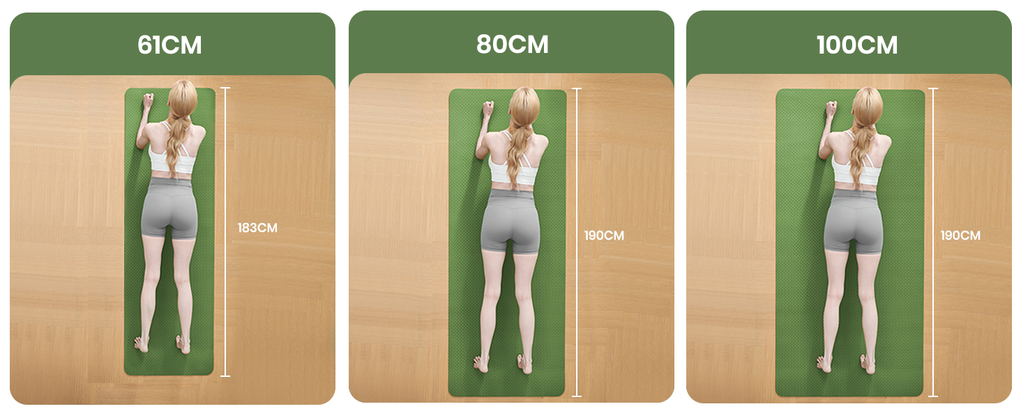 Килимок для йоги Narwhal TPE 190x80x0.6 см - антиковзаючий, для фітнесу, спорту та занять вдома