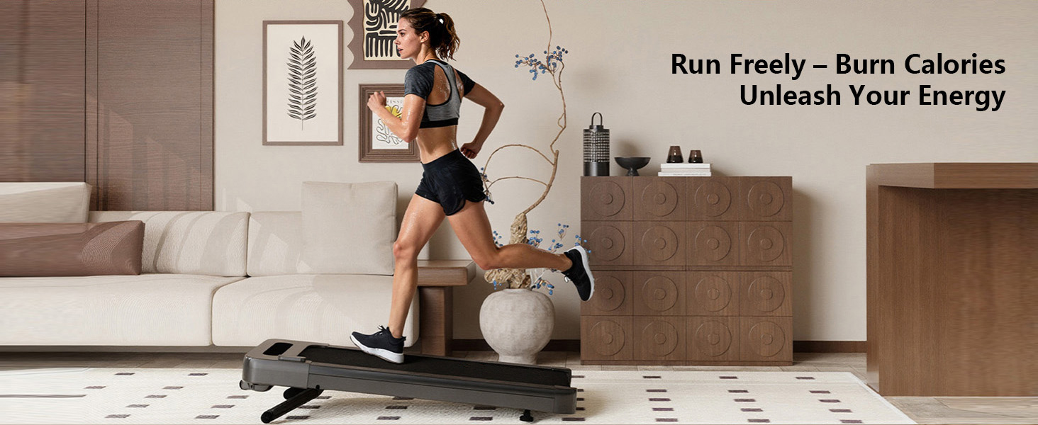 Bluearth Walking Pad - Бігова доріжка для ходьби з автоматичним нахилом 10%, для дому та офісу, з додатком, підтримкою Live-курсів, до 150 кг, 2.5 к.с., чорна