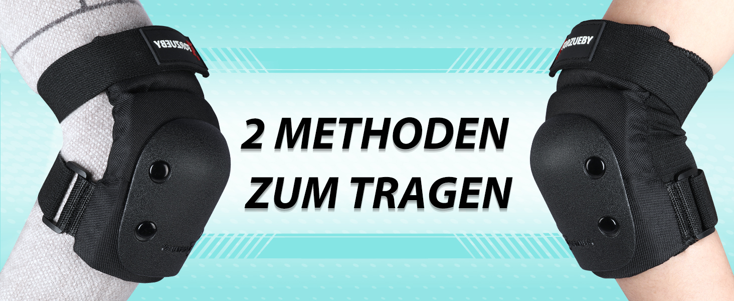 Захист для колін, ліктів та зап'ясть для дорослих та дітей. Комплект 6 в 1. Захист для роликів, скейтбордингу, самокатів, BMX та іншого. Чорний, XS (15-25кг)