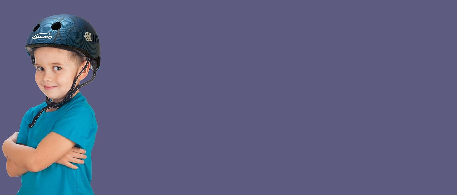 Дитячий шолом KAMUGO з комплектом захисту: наколінники, налокітники, захист зап'ясть. Підходить для дітей 2-8 років (ролики, велосипед, самокат)