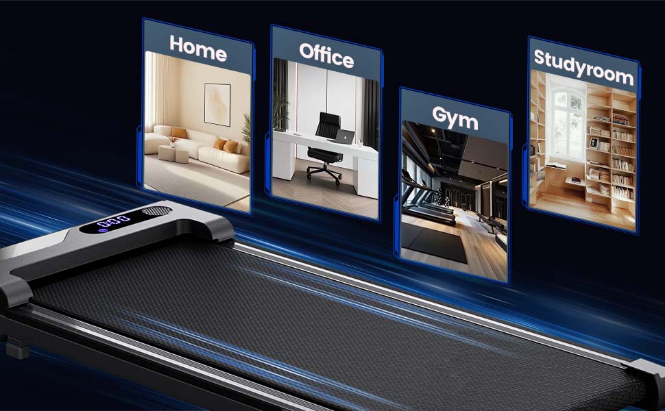 Walking Pad: Компактний електричний біговий тренажер для дому та офісу. Тиха та портативна міні-доріжка для ходьби. Walking Pad