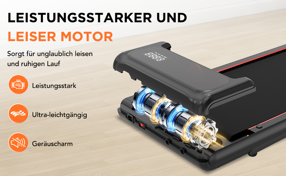 Біговий тренажер LIKESPORTING: компактний, з регулюванням нахилу, тримачем для планшета та пультом керування. Для дому та офісу, чорний