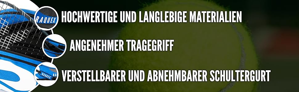 Сумка-ракетка Raquex для ракеток для тенісу, бадмінтону та сквошу. Тенісна сумка до 6 ракеток аксесуари спортивне взуття синя