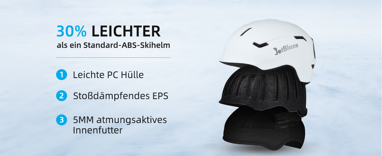 Шолом для сноуборду та лиж для чоловіків та жінок, дорослий, вентиляційні отвори, EPS-сердечник, розмір M (56-58 см), білий