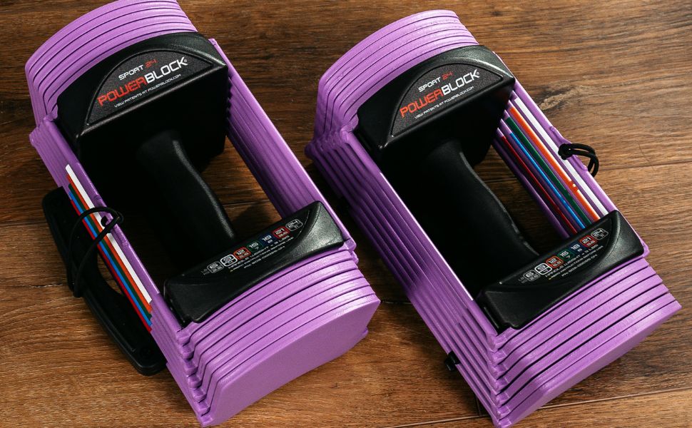 Регульована гантеля Power Block Sport 24, 1-24 кг, для фітнесу та тренувань