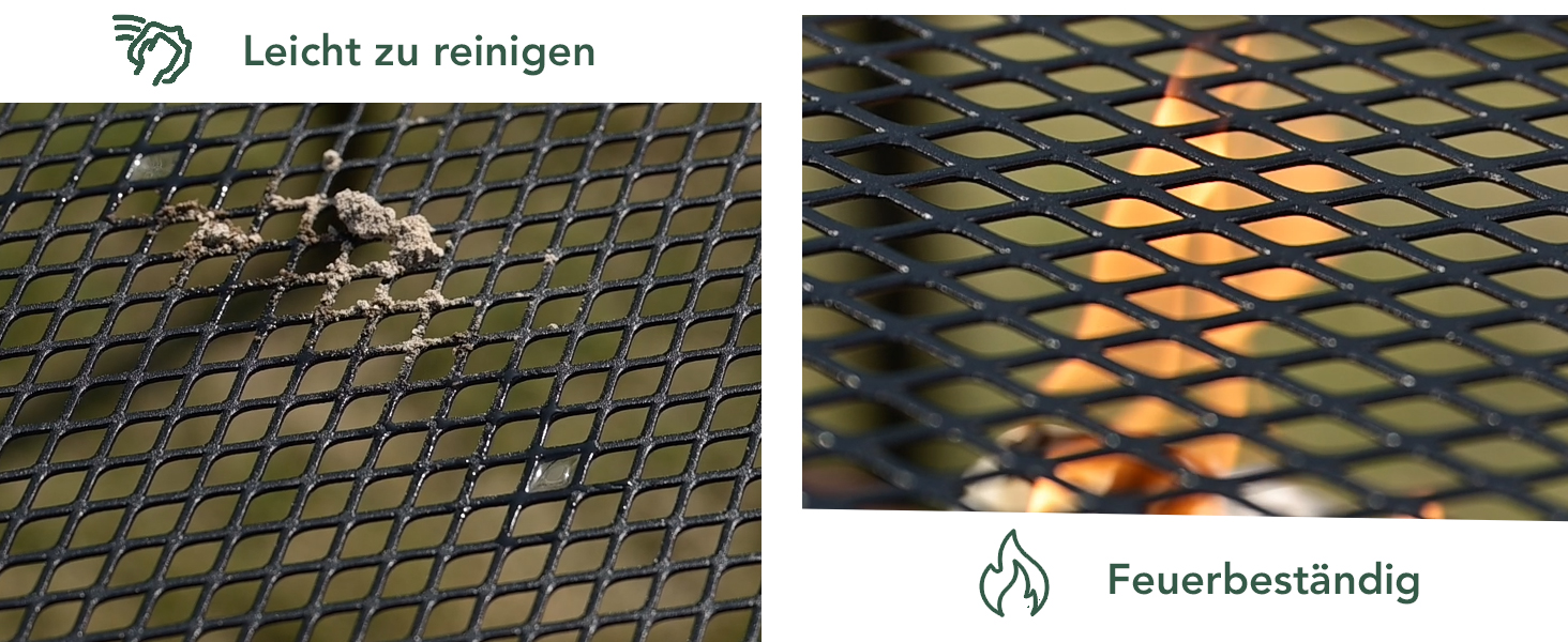 Складаний туристичний стіл EASTSTORM 60x40 см з металевою сіткою, 2 рівні висоти, для кемпінгу, саду, грилю (Чорний)