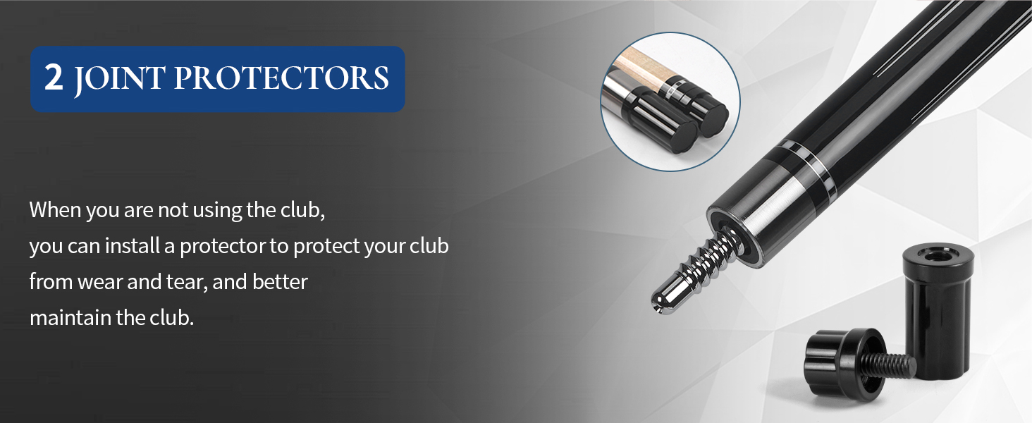 Більярдний кий Kmise Professional – 19, 20, 21 oz, з канадського клена, низька бія, карбоновий телескопічний подовжувач, для дорослих, 20 oz (566g), чорний