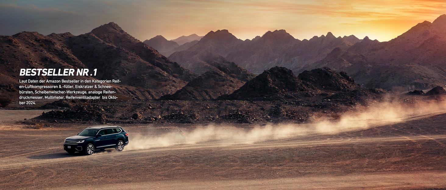 AstroAI Бездротова електрична повітряна помпа, портативна акумуляторна помпа для велосипеда з LED-ліхтариком, для велосипеда, електробіка, авто, мотоцикла, м'ячів (чорний)
