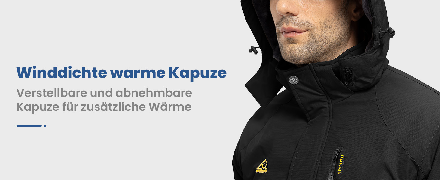 Чоловіча зимова куртка Ysento: водонепроникна, тепла, з флісовою підкладкою, софтшелл, для активного відпочинку, катання на лижах та сноуборді, з капюшоном, колір хакі, розмір L