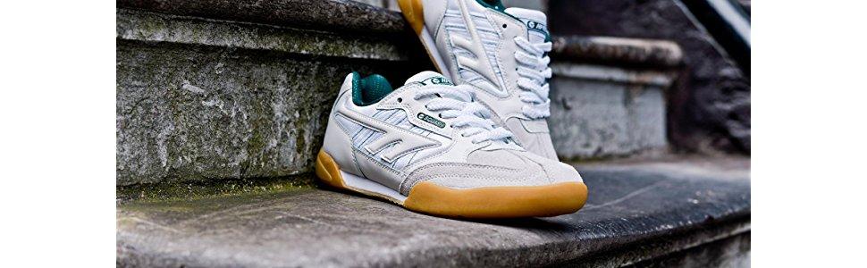 Кросівки для сквошу Hi-Tec Sports Squash Classic, унісекс, для залу, білі, зелені (36 EU)