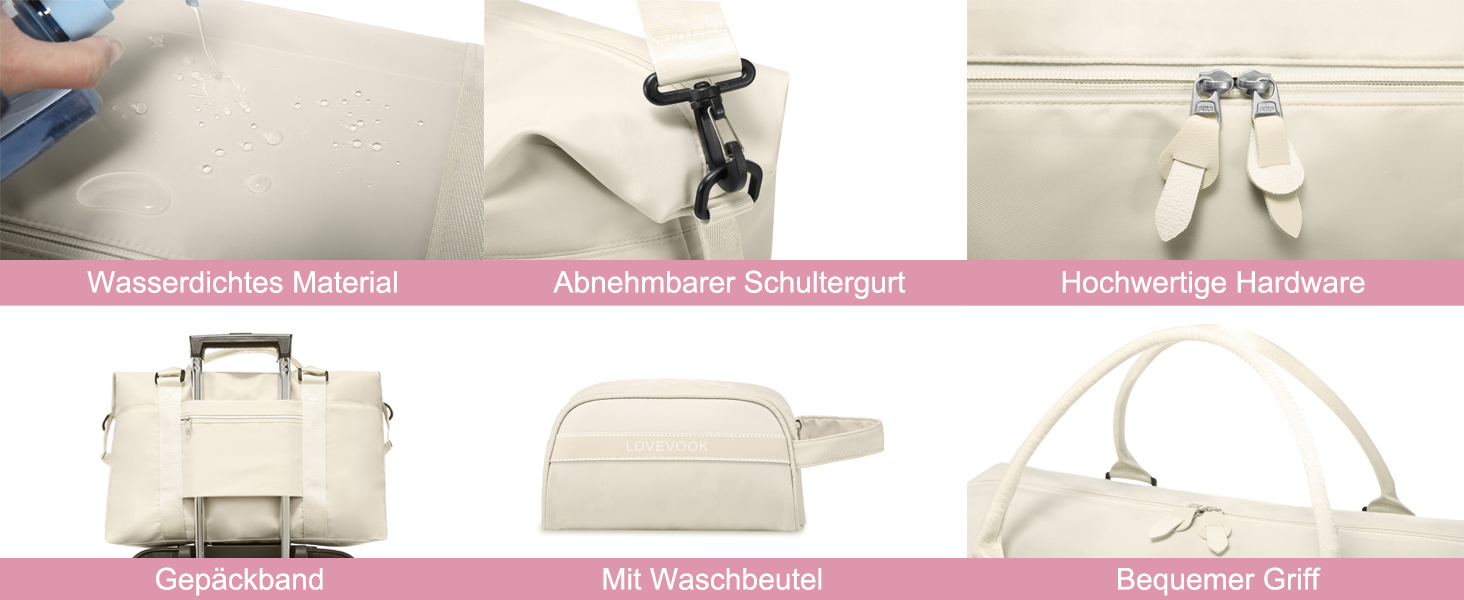 Спортивна сумка LOVEVOOK для жінок: водонепроникна дорожня сумка-мішок, 30L, світло-блакитна