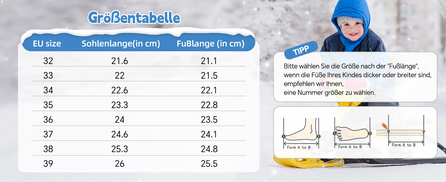 Зимові черевики для дітей TARELO - непромокаючі зимові черевики Mid, черевики для снігу, для хлопчиків/дівчаток, утеплені туристичні черевики, 32-39 (Сапфіровий, 36 EU)