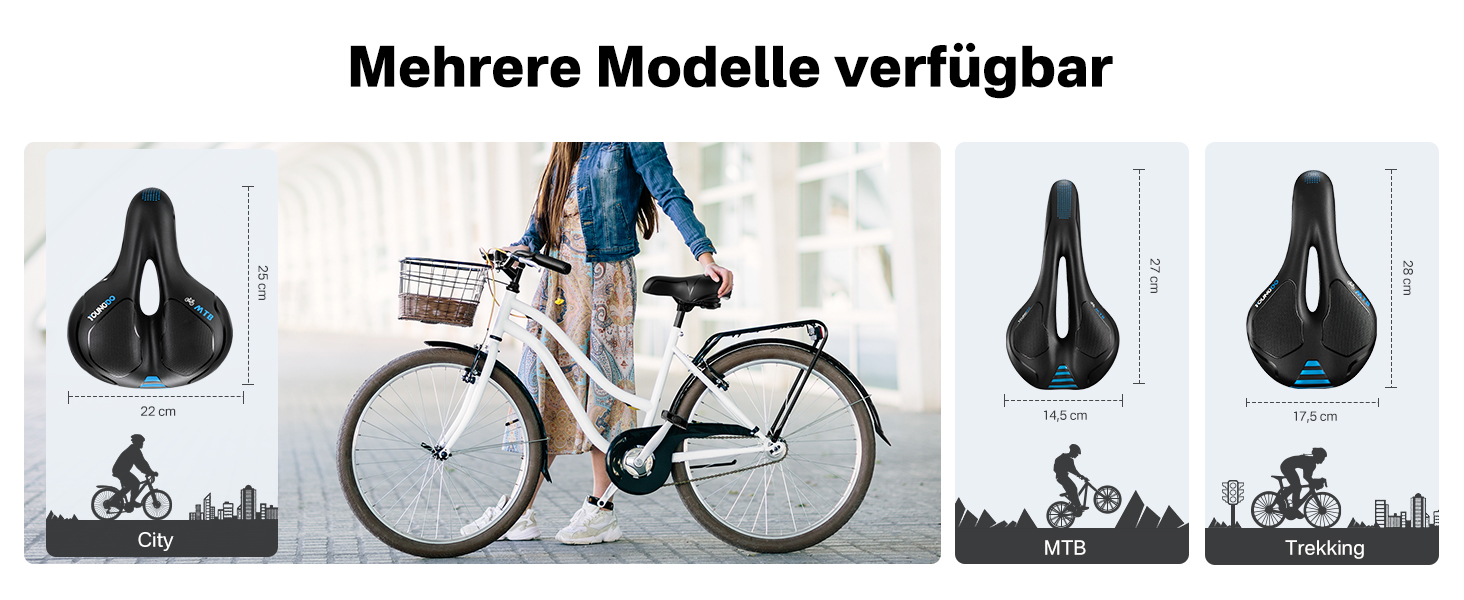 Велосипедне сидіння YOUNGDO: гелеве, комфортне, дихаюче, з амортизацією, ергономічне, водонепроникне, блакитне для міста