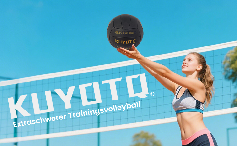 Волейбольний м'яч KUYOTQ, розмір 5, для тренувань, 18-панельний, супер м'який, стабільної форми, для залу та вулиці (розслаблений)