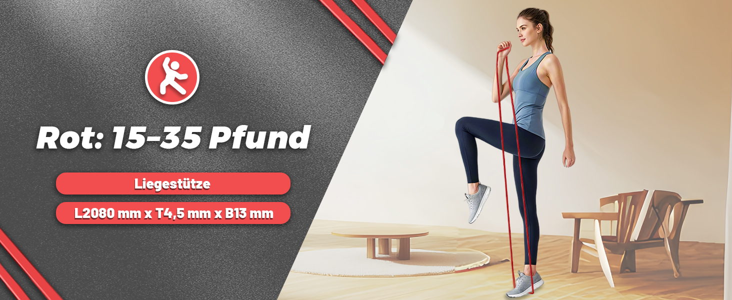 Набір еластичних стрічок Flintronic для фітнесу та йоги, 4 шт.